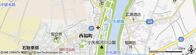 富山県小矢部市西福町9-30周辺の地図