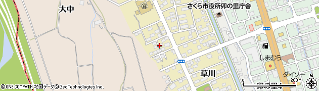 栃木県さくら市草川49周辺の地図