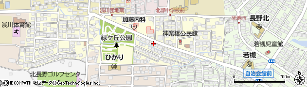 長野県長野市神楽橋周辺の地図