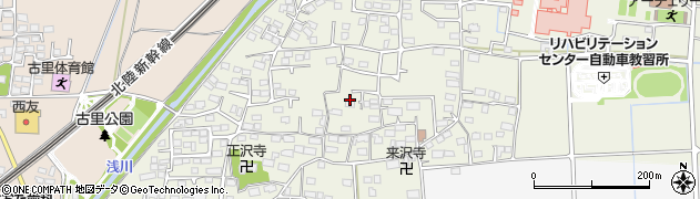 長野県長野市下駒沢周辺の地図