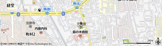消防機関　富山市消防団富山方面団藤ノ木分団周辺の地図