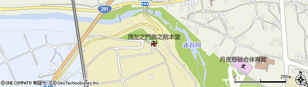 茂左之門奥之院本堂周辺の地図