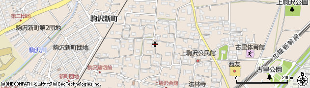 長野県長野市上駒沢周辺の地図