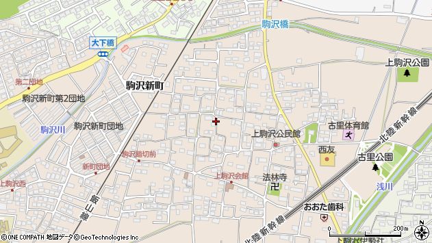 〒381-0082 長野県長野市上駒沢の地図