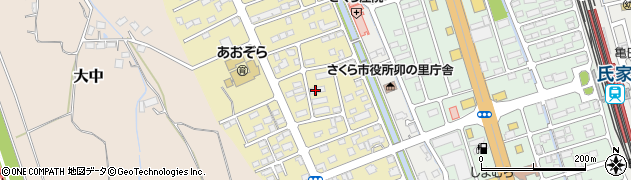 栃木県さくら市草川周辺の地図