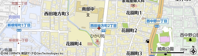 消防機関　富山市消防団富山方面団西田地方分団周辺の地図