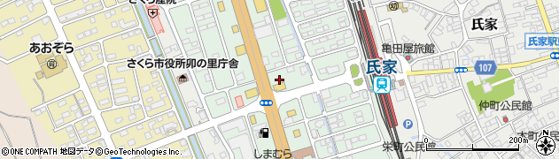 栃木県さくら市卯の里周辺の地図