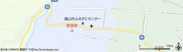 高山村基幹集落センター周辺の地図