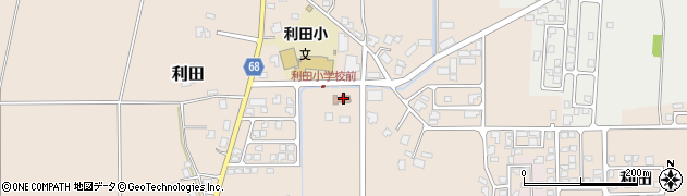 利田公民館周辺の地図