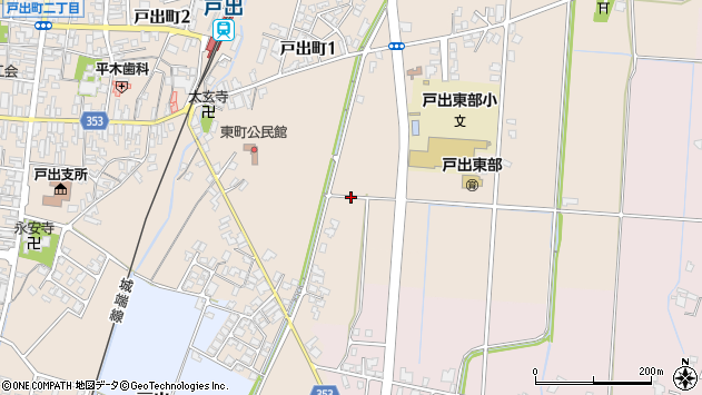 〒939-1104 富山県高岡市戸出町の地図