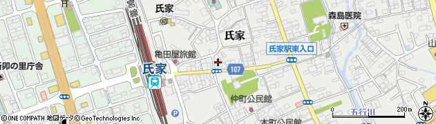 栃木県さくら市氏家1853周辺の地図