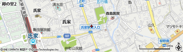 栃木県さくら市氏家2678周辺の地図