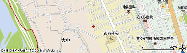 栃木県さくら市草川38-16周辺の地図