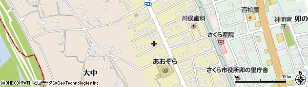 栃木県さくら市草川38-3周辺の地図