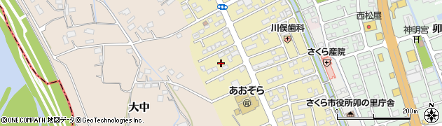 栃木県さくら市草川38周辺の地図