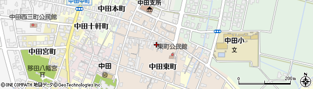 富山県高岡市中田東町周辺の地図