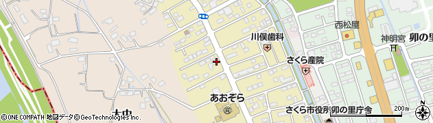 栃木県さくら市草川38-1周辺の地図