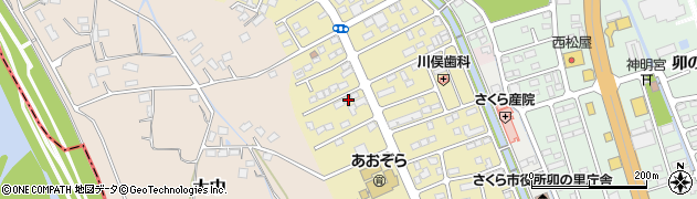 栃木県さくら市草川38-10周辺の地図