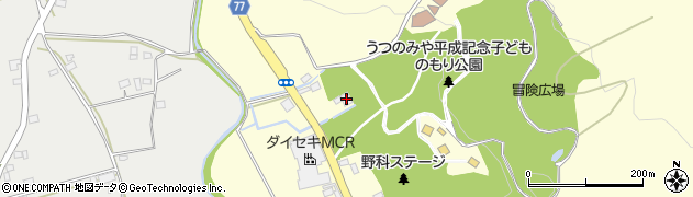 栃木県宇都宮市篠井町1885周辺の地図