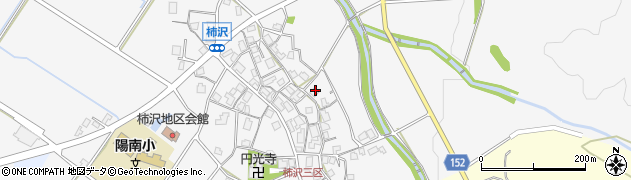 富山県上市町（中新川郡）柿沢周辺の地図