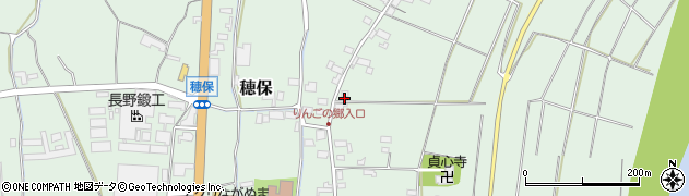長野県長野市穂保周辺の地図