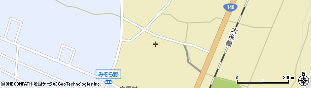 長野県白馬村（北安曇郡）深空周辺の地図