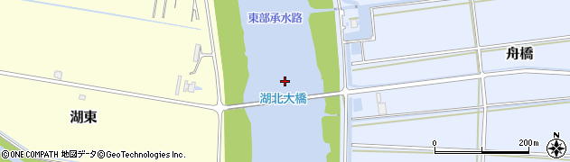 湖北大橋周辺の地図