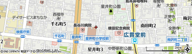 富山県富山市星井町周辺の地図