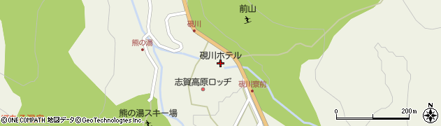 硯川ホテル周辺の地図