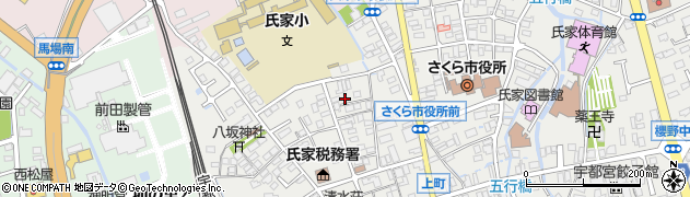 栃木県さくら市氏家2418周辺の地図