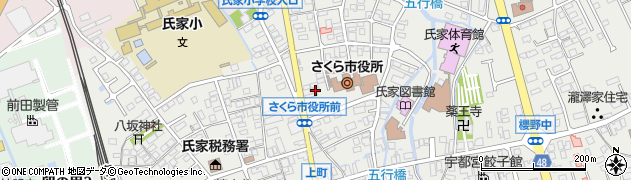 栃木県さくら市氏家2773周辺の地図