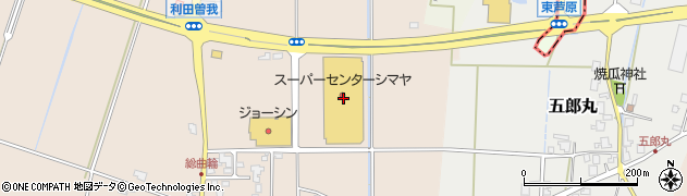 スーパーセンターシマヤ立山店周辺の地図