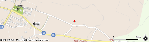 長野県高山村（上高井郡）中塩周辺の地図