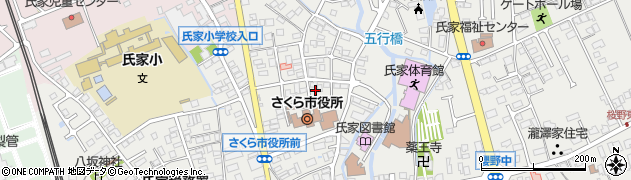 栃木県さくら市氏家2746周辺の地図