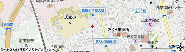 栃木県さくら市氏家2509周辺の地図