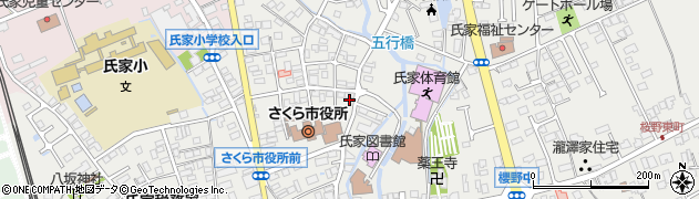栃木県さくら市氏家2741周辺の地図