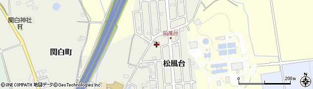 松風台公民館周辺の地図