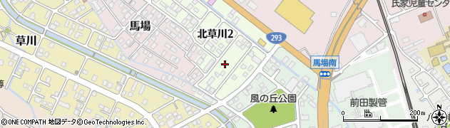 栃木県さくら市北草川2丁目18周辺の地図