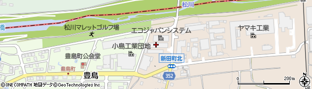 広田産業株式会社　松川工場周辺の地図