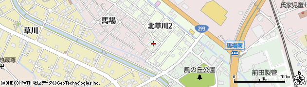 栃木県さくら市北草川2丁目16周辺の地図