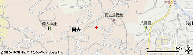 長野県長野市伺去周辺の地図