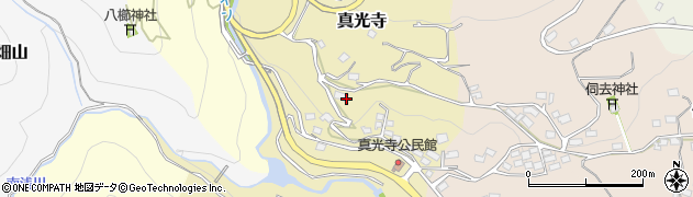長野県長野市真光寺周辺の地図