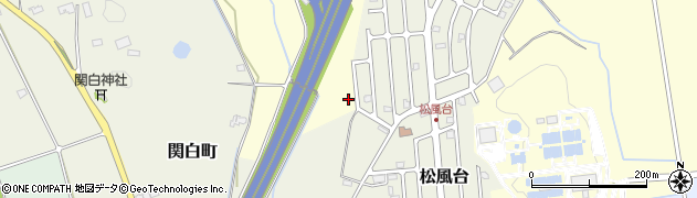 松風台西公園周辺の地図