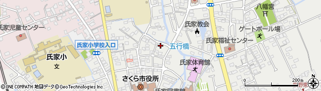 栃木県さくら市氏家2754周辺の地図