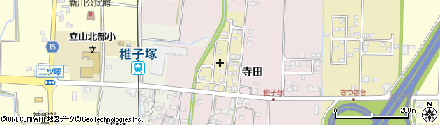 富山県立山町（中新川郡）寺田ことぶき町周辺の地図