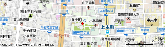 富山県富山市山王町4周辺の地図