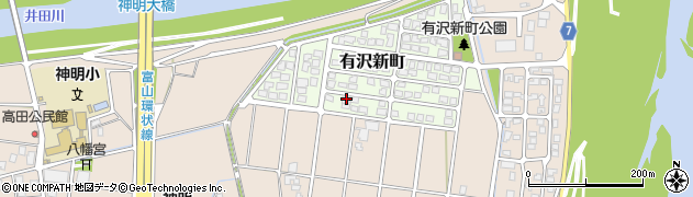 富山県富山市有沢新町105周辺の地図