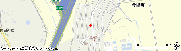 栃木県宇都宮市松風台周辺の地図