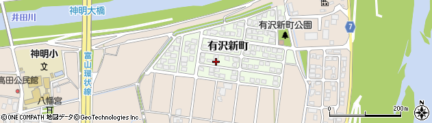 富山県富山市有沢新町100周辺の地図