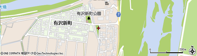 有沢公園周辺の地図
